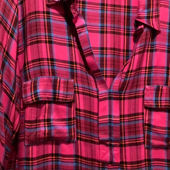 Splendid Tunic Top, pink & black, size medium - Picture 4 of 6